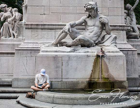 reading in the park